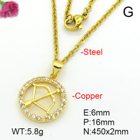 Fashion Copper Necklace  F7N401619vbll-L035