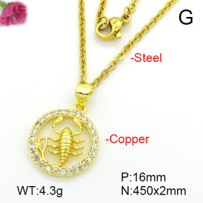 Fashion Copper Necklace  F7N401620vbll-L035