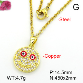 Fashion Copper Necklace  F7N401623vbmb-L035