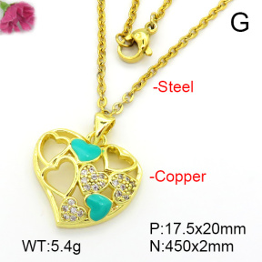 Fashion Copper Necklace  F7N401626bbml-L035