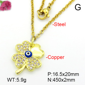 Fashion Copper Necklace  F7N401628bbml-L035