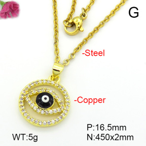 Fashion Copper Necklace  F7N401632bbml-L035