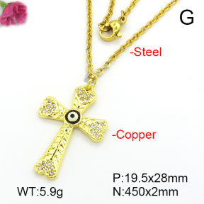 Fashion Copper Necklace  F7N401633bbml-L035