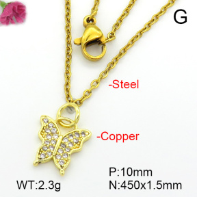 Fashion Copper Necklace  F7N401635ablb-L035