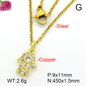 Fashion Copper Necklace  F7N401637ablb-L035