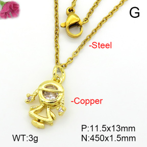 Fashion Copper Necklace  F7N401639ablb-L035