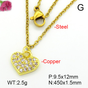 Fashion Copper Necklace  F7N401641ablb-L035