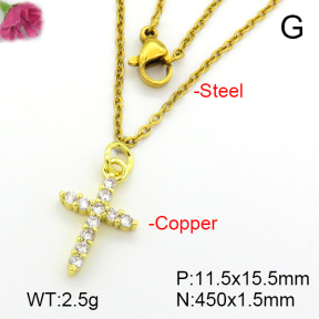 Fashion Copper Necklace  F7N401643ablb-L035