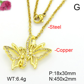 Fashion Copper Necklace  F7N401644vbnb-L035