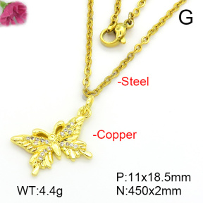 Fashion Copper Necklace  F7N401647vbll-L035