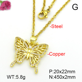 Fashion Copper Necklace  F7N401648vbnb-L035