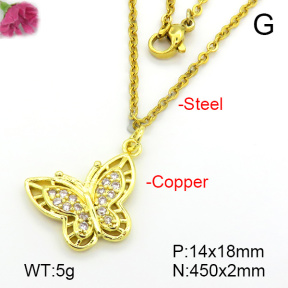 Fashion Copper Necklace  F7N401649vbll-L035