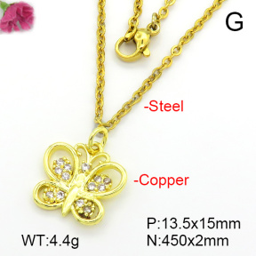 Fashion Copper Necklace  F7N401650vbll-L035