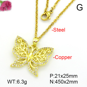 Fashion Copper Necklace  F7N401653vbnb-L035