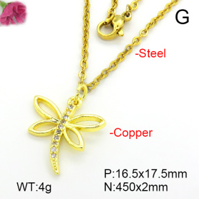 Fashion Copper Necklace  F7N401654ablb-L035
