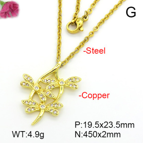Fashion Copper Necklace  F7N401655vbmb-L035