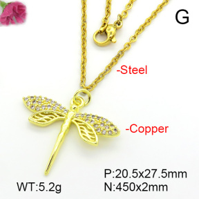 Fashion Copper Necklace  F7N401656vbmb-L035