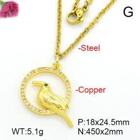 Fashion Copper Necklace  F7N401658vbmb-L035