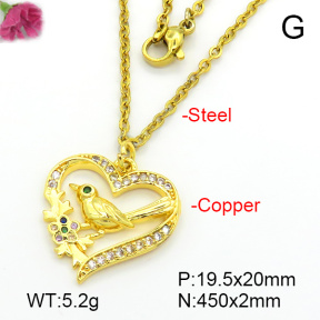 Fashion Copper Necklace  F7N401659vbmb-L035