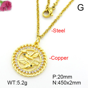 Fashion Copper Necklace  F7N401660vbmb-L035