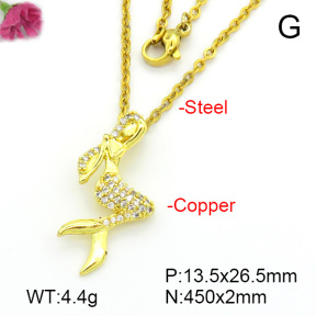 Fashion Copper Necklace  F7N401661vbmb-L035