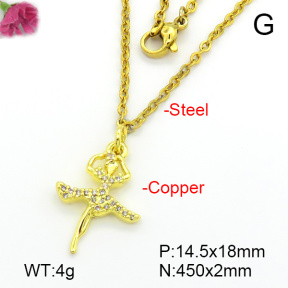 Fashion Copper Necklace  F7N401662vbll-L035