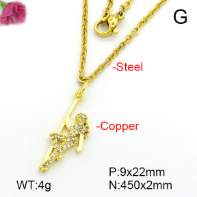 Fashion Copper Necklace  F7N401663vbll-L035