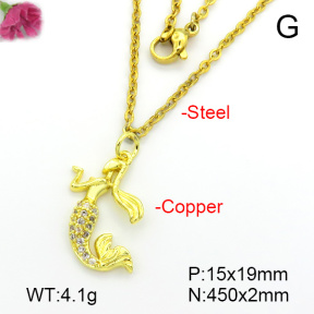 Fashion Copper Necklace  F7N401664ablb-L035