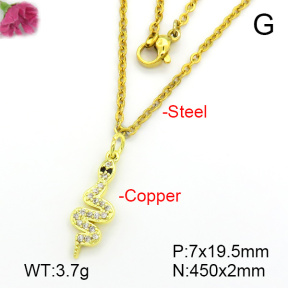 Fashion Copper Necklace  F7N401666ablb-L035