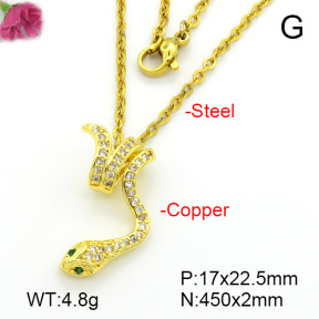 Fashion Copper Necklace  F7N401667vbmb-L035
