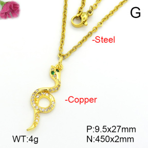 Fashion Copper Necklace  F7N401668vbll-L035