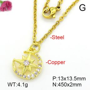Fashion Copper Necklace  F7N401674ablb-L035