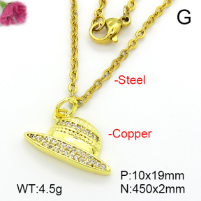 Fashion Copper Necklace  F7N401677vbll-L035