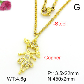 Fashion Copper Necklace  F7N401678vbll-L035