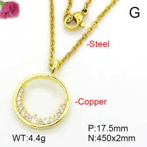 Fashion Copper Necklace  F7N401680ablb-L035
