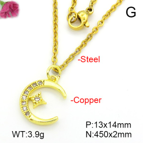 Fashion Copper Necklace  F7N401681ablb-L035