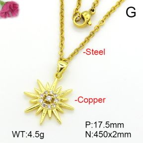 Fashion Copper Necklace  F7N401685ablb-L035