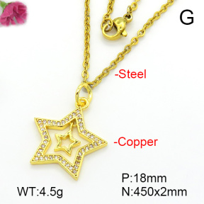 Fashion Copper Necklace  F7N401686bbml-L035