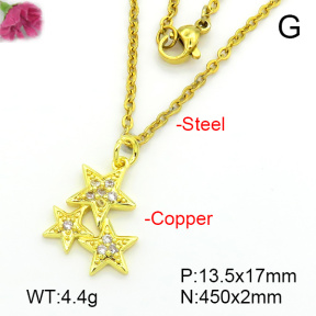 Fashion Copper Necklace  F7N401687ablb-L035