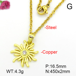 Fashion Copper Necklace  F7N401689aakl-L035