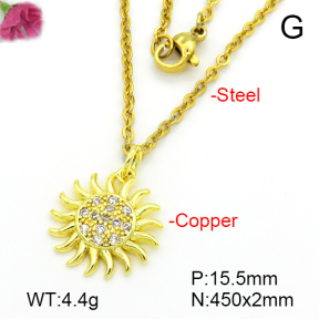 Fashion Copper Necklace  F7N401690ablb-L035