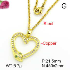 Fashion Copper Necklace  F7N401693bbml-L035
