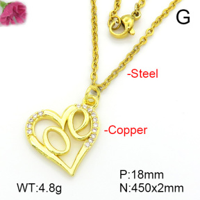 Fashion Copper Necklace  F7N401695ablb-L035