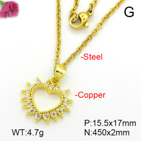 Fashion Copper Necklace  F7N401696ablb-L035