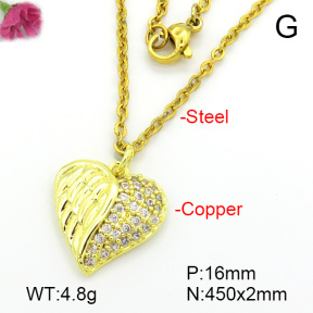 Fashion Copper Necklace  F7N401698vbll-L035