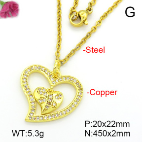 Fashion Copper Necklace  F7N401699vbnb-L035