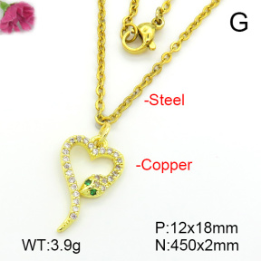 Fashion Copper Necklace  F7N401701vbll-L035