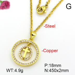 Fashion Copper Necklace  F7N401703bbml-L035