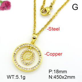 Fashion Copper Necklace  F7N401705bbml-L035