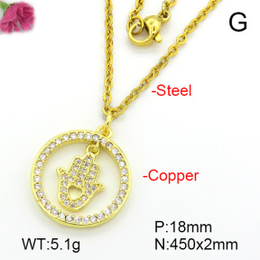 Fashion Copper Necklace  F7N401707vbnb-L035